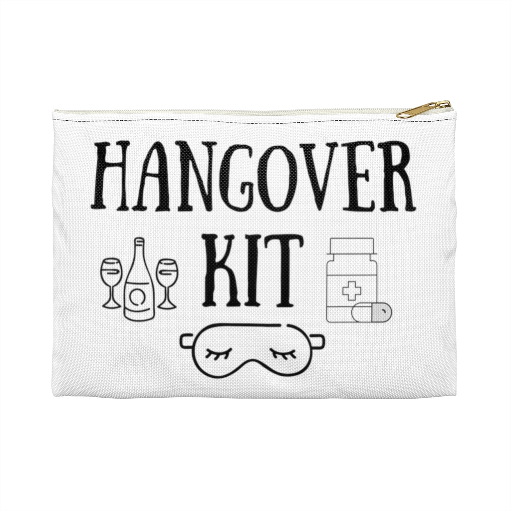 "Hangover Kit" Zip-Up Makeup Bag